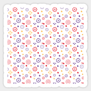 Vibrant Circles Pattern Sticker